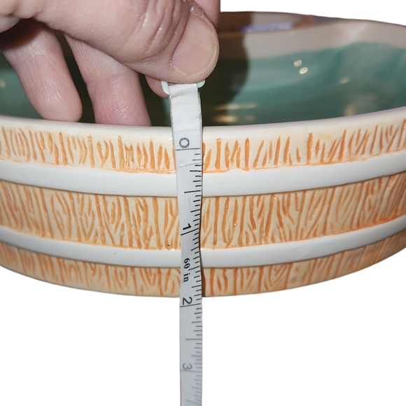 RARE Maxine by J. Wagner "No Double Dipping" Large Pool Themed Chip & Dip Bowl - Picture 10 of 12